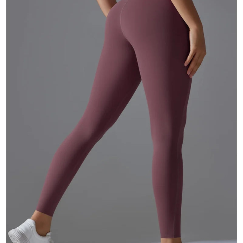 Women's High Waisted, Tight Fitting, Sexy Peach Hip Lifting Yoga Pants, Gym Exercise, Running, Pilates, Leggings Yoga Pants