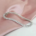 2mm 925 Sterling Silver Moissanite Bracelet 3mm D VVS1 Diamond with GRA for Women Sparkling Wedding Party Fine Jewelry