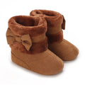 Winter Rubber Sole Baby Girls Boots Cute Bow Warm Plush - View 7 | SAMAG