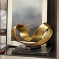 Modern Golden Entrance Hall Handicrafts Creative Simple Abstract Decorative Gifts Living Room Luxury Art Home Decorations