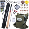 Goture Fly Fishing Rod Combo Ultralight Tenkara Rod with Flies, Tippet, Line, Tackle Backpack Full Set for Trout Stream Fishing