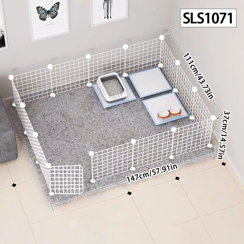 Dog Pen Indoor Fence Small Medium Dog Teddy Home Isolation Door Fence Pet Guardrail Cat Cage Rabbit Cage