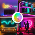Tuya WiFi Smart WS2811 RGBIC LED Neon Light 12V 24V Waterproof Flexible LED Strip Light Bluetooth LED Tape Ribbon Bedroom Decor