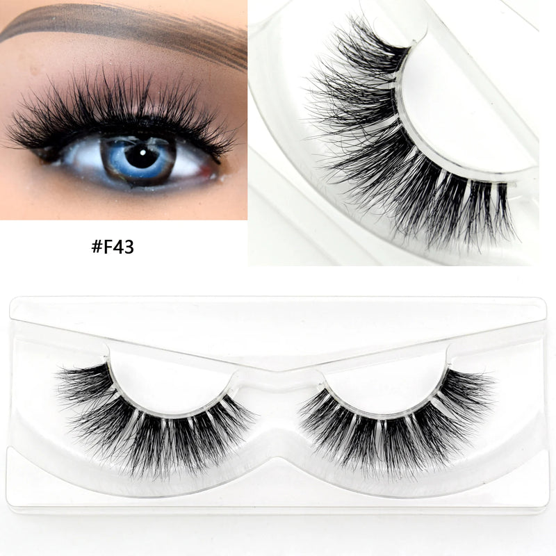 Visofree Mink Lashes 3D Mink Eyelashes 100% Cruelty free Lashes Handmade Reusable Natural Eyelashes Popular False Lashes Makeup