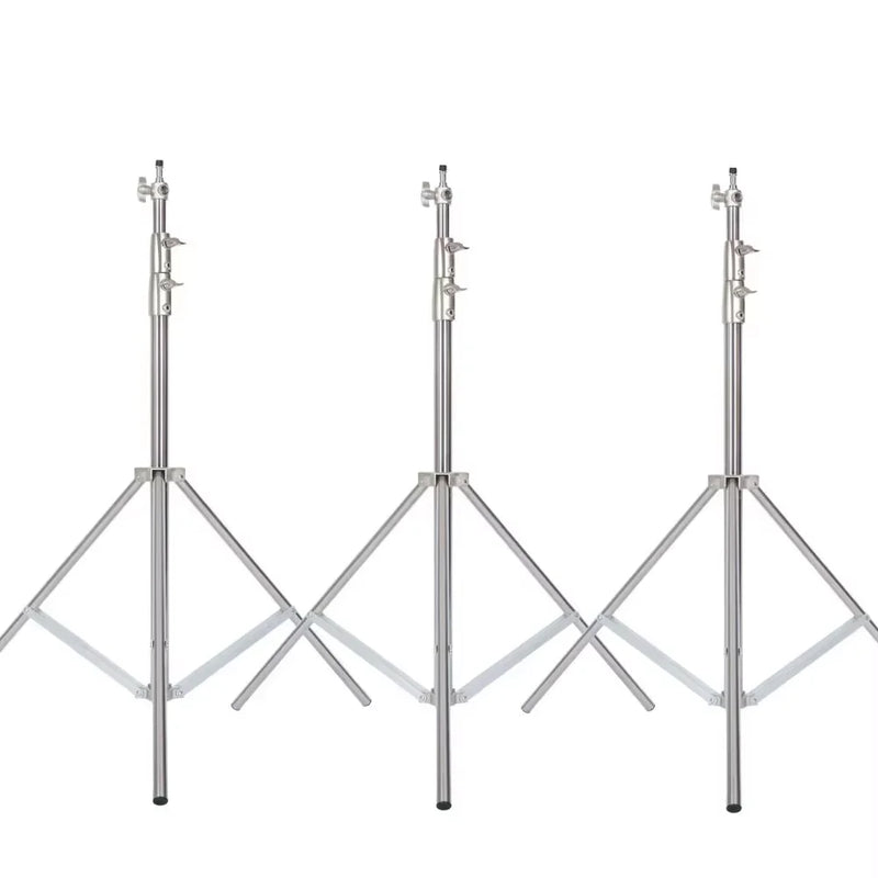 290cm Air Pressure Tripod Bearing 10kg for Camera Stainless Steel Light Stand For Ring Light Live Youtube and Photography Soft