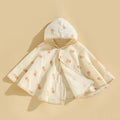 Baby gauze cape bath towel, soft and absorbent. Baby hooded cape, cartoon style bathrobe, children's bath towel.