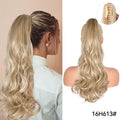 Synthetic Claw Clip On Ponytail Extension 22Inch Long Straight Wavy Ponytail Hair Ponytail With Claw Clip On Ponytail For Women