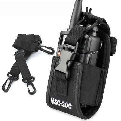 1set Nylon Walkie Talkie Holder Pouch Bag MSC-20C Two Way | SAMAG