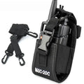 1set Nylon Walkie Talkie Holder Pouch Bag MSC-20C Two Way Radio Case with Adajustable Shoulder Strap forBaofeng UV-5R