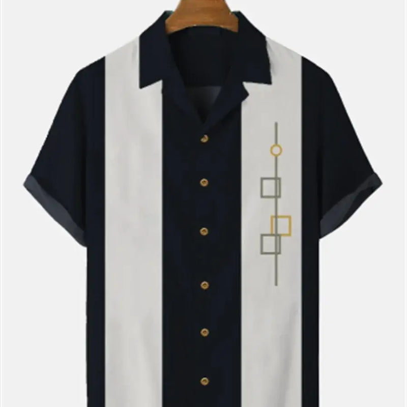 Stripes Simple Casual Dress Shirts European Size Men's | SAMAG
