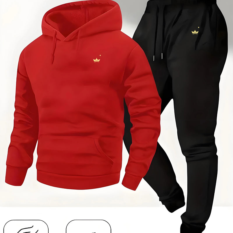 Crown Logo Printed Autumn/Winter Fashion New Hooded Sportswear Outdoor Versatile Casual and Pants - View 4 | SAMAG