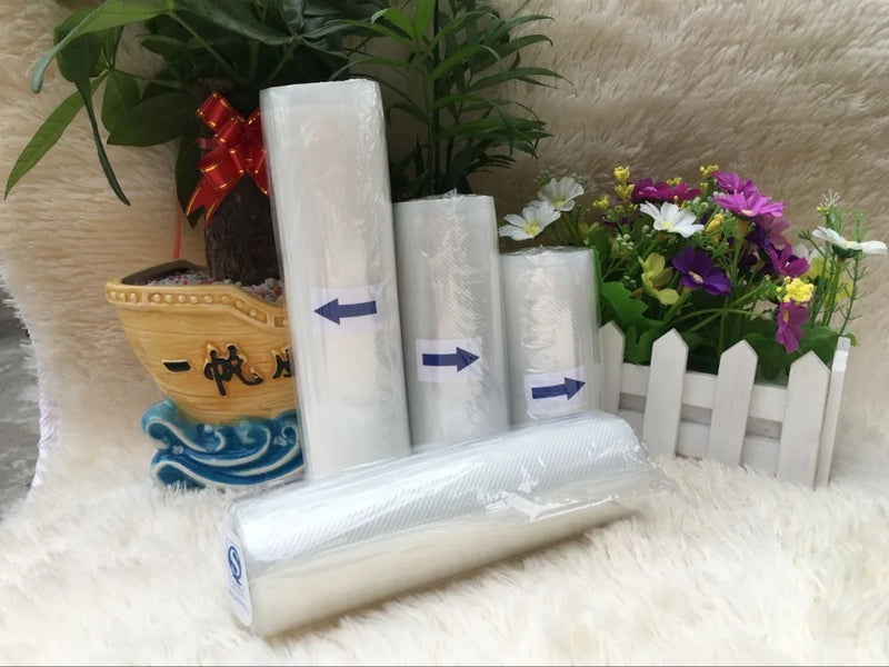 5 Rolls/Lot Food vacuum sealer Storage saver bags Vacuum 5 size Bags For Kitchen Vacuum Sealer to keep food fresh