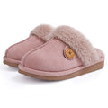 Comwarm Winter Fluffy Fur Slippers for Women Warm New Home Slippers Faux Fur House Mules Shoes Indoor Bedroom Comfy Fuzzy Slides
