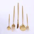 90Pcs Gold Stainless Steel Silverware - Heavy Duty Cutlery, 420 Stainless Steel Tableware Set for Wedding, Buffets, Restaurants