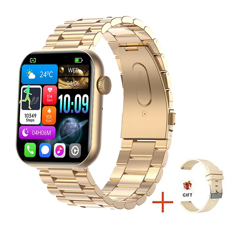 Original New Smartwatch 100+ Sports Mode Health Monitor BT Call Waterproof Smart Watches for Man Woman Android Phone Luxury 2026