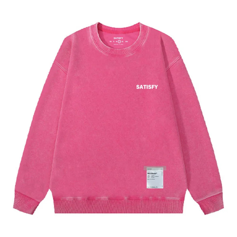 Satisfy Men's round-neck sweatshirt Running Print Vintage | SAMAG