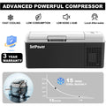 15L Portable Car Refrigerator With AC Adapter Mini Cooler Fridge Fast Cooling