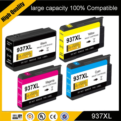 For HP937 Ink Cartridge 937, 937E, 937XL Compatible | SAMAG