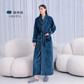 Warm Coral Fleece Kimono Bathrobe Gown Winter Thickened | SAMAG
