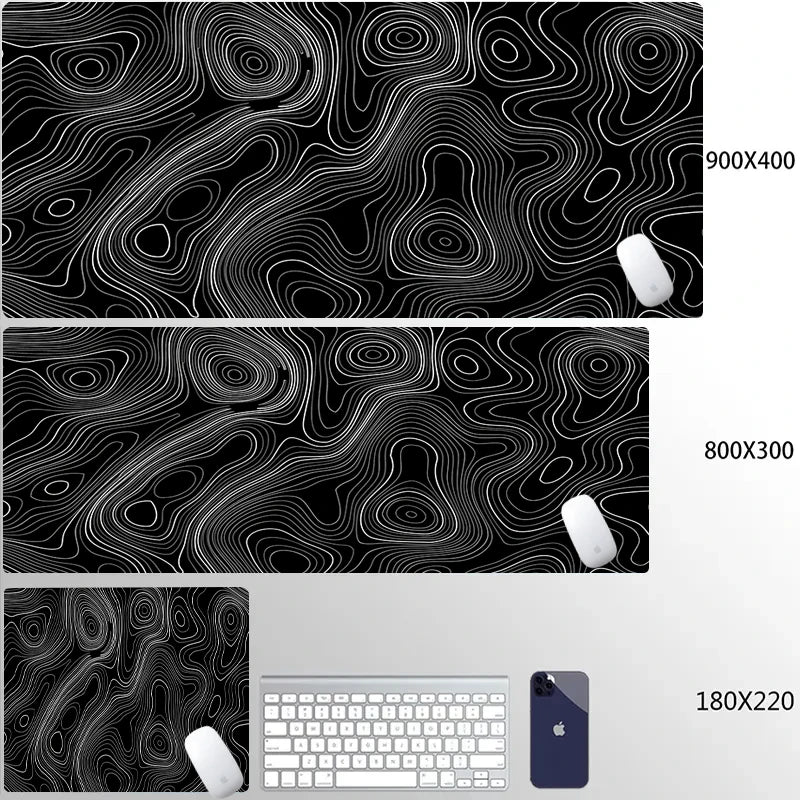 Computer Mouse Pad Strata Liquid Gaming PC Deskmat Laptop Pc Accessory Non-slip soft Mat XXL size Mousepad Large 900x400 Mats