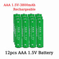AAA1.5V Battery 3800mAh Rechargeable Battery Lithium Ion 1.5 V AAA Battery for Clocks Mice Computers Toys So on