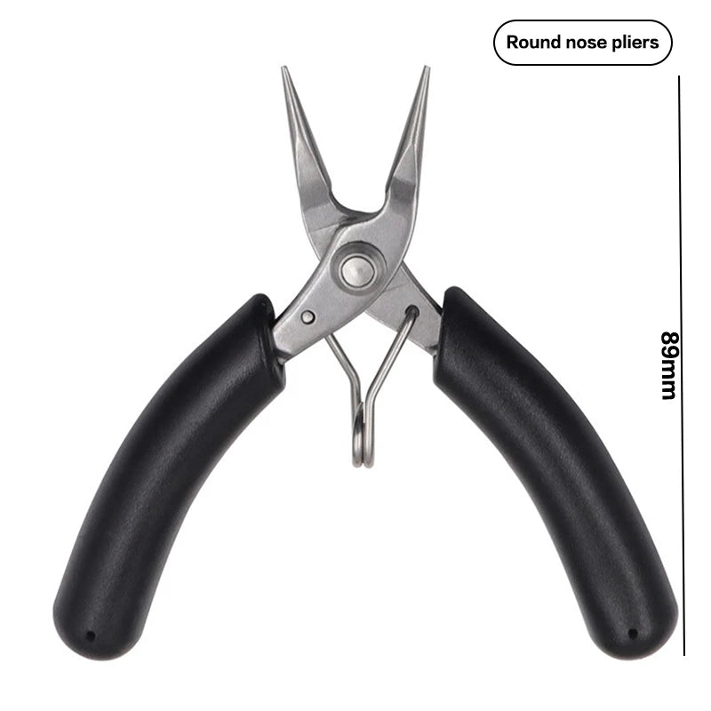 Jewelry Crimping Pliers For Making Tips Tool Tweezers Crimp Nose Pliers Jump Rings & Split Rings Double Rings Diy Accessories
