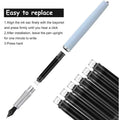Fountain Pen Ink Cartridges Set Black Blue Red Refill High Quality, Bore Diameter for Smooth Writing 2.6mm 3.4mm 50 Pcs 100Pcs
