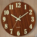 8 Inch Luminous Wall Clock Wood Silent light in dark night Nordic Fashion Wall Clock Non Ticking Clock With Night Light