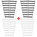 16pcs/lot Silicone Shoelaces No Tie Shoelaces 12 Colors Elastic Lace Shoelace Creative Lazy Silicone Laces Rubber Lace