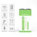 Micro USB 9V Rechargeable Li-ion Battery 16800mAh High Capacity for Multimeter, Microphone, Toy, Remote Control, KTV System