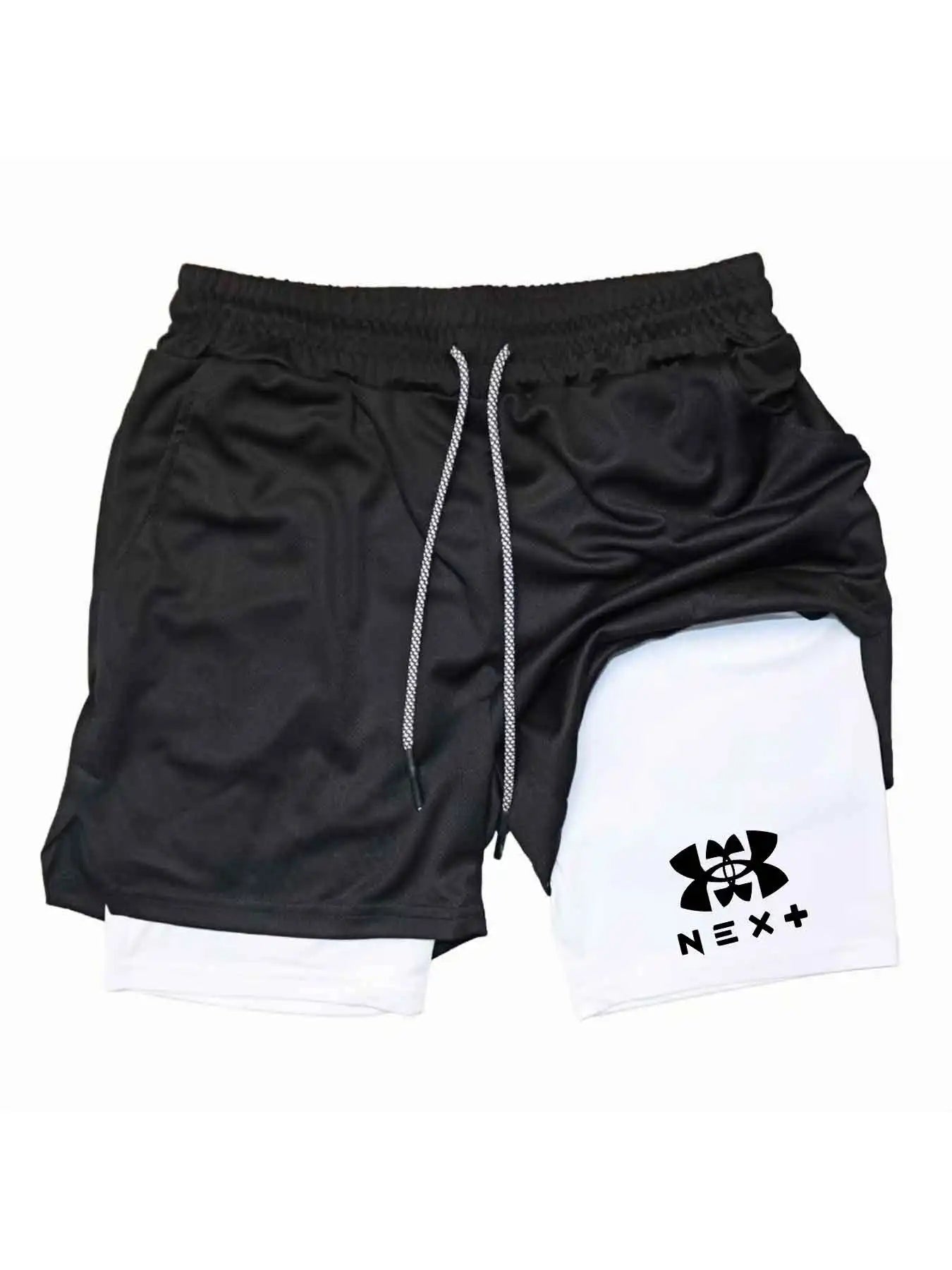 2026 Men's Sports Shorts Printed Sports Shorts, Double Layer, Quick Drying, Basketball, Fitness