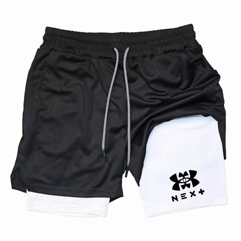 2026 Men's Sports Shorts Printed Sports Shorts, Double Layer, Quick Drying, Basketball, Fitness