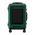 LOY L5-2 Green 20-inch Carry-on Suitcase App Control LED Screen Display Travel Luggage with Detachable and Silent Wheels