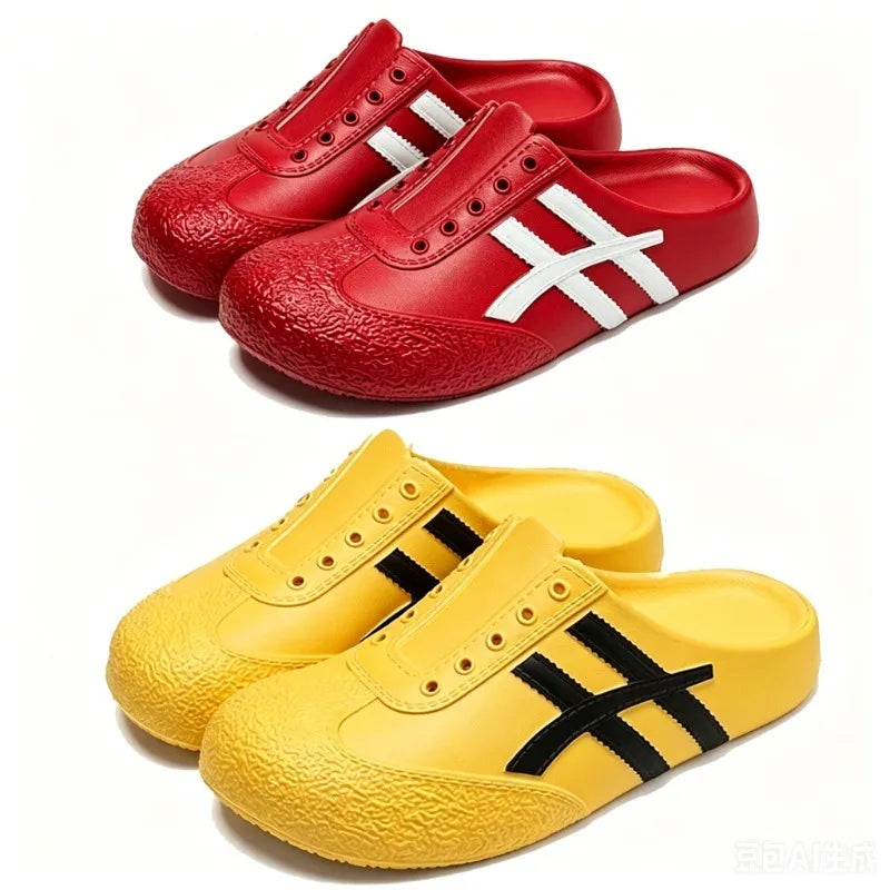 Comfortable Soft Sole Women's Mules and Clogs Spring Platform Outdoor EVA Slippers Plus Size 45 Casual Flats for Women