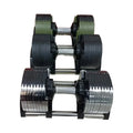Adjustable 10kg-50kg Plastic Dumbbell Set with Silver | SAMAG