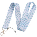Heart Lanyard Simple Style Neck Strap for Key ID Card Cell Phone Straps Badge Holder DIY Hanging Rope Neckband Accessories