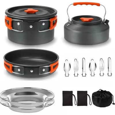 Outdoor 2 - 3 Person Kettle Set Camping Cookware Portable | SAMAG