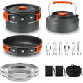 Outdoor 2-3 Person Kettle Set Camping Cookware Outdoor Camping Cookware Portable Combination Cookware Set Camping Tableware
