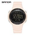 SANDA Digital Sport Watch for Men Military Electronic Waterproof Student LED Wristwatches Alarm Clock - Visuel 12 | SAMAG