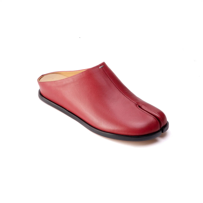 New Genuine Leather Cowhide Women Mules, Split Toe Slip-on Women Slippers,Fashion Flats Women Shoes