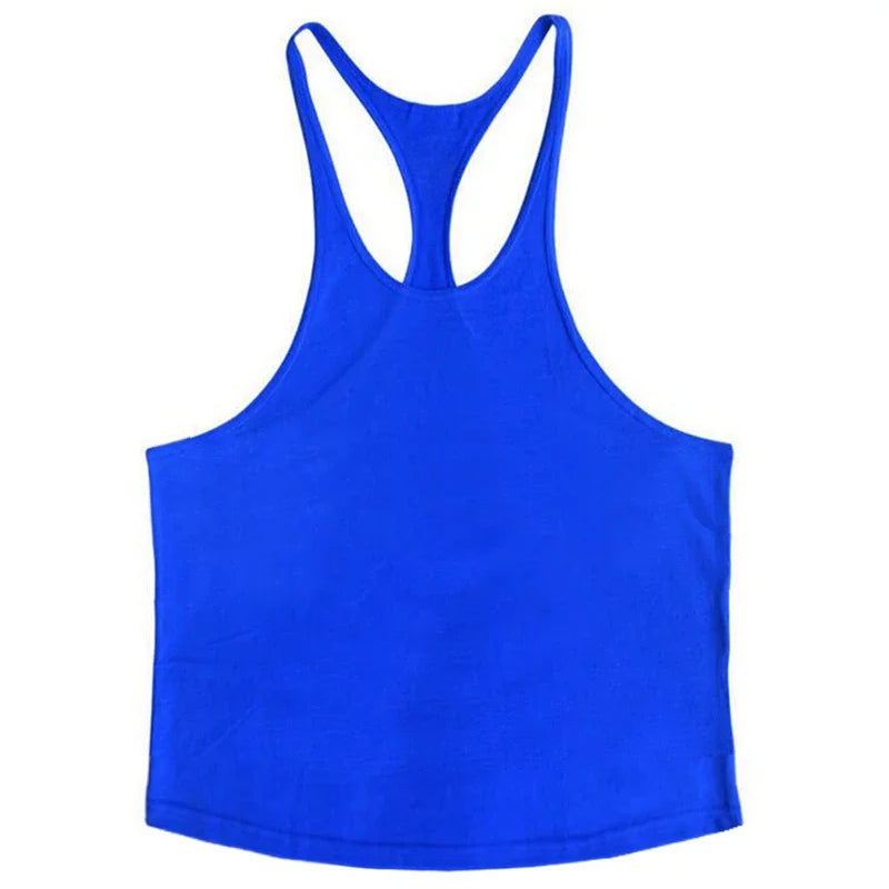 Muscle guys Gyms Tank Top Men Workout Clothing Bodybuilding Stringer Men Vests Cotton Y back Singlets debardeur fitness homme
