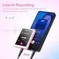 MECHEN 64GB MP3 Player Bluetooth 5.3 with 2.4" Full Touch Screen，Portable Digital Music Player with Speaker，FM Radio, Line Recor
