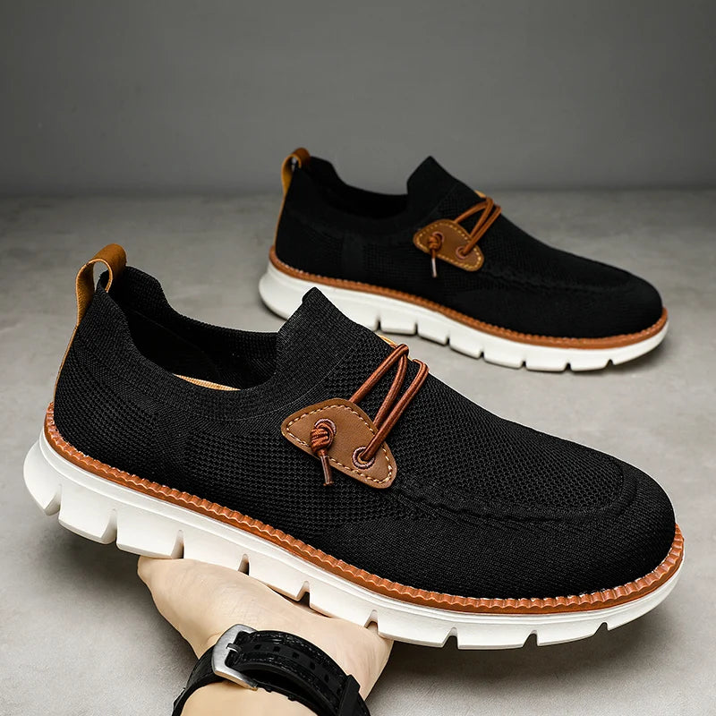 Mens Casual Loafers Shoes Slip On Fashion Walking Dress Sneakers Business Oxfords Work Lightweight Soft Sole Zapatos