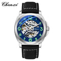 CHENXI Original Skeleton Mechanical Man Watches Luxury Men's Automatic Watch	Leather Strap Fashion Business Wristwatch Gift