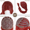 Synthetic Hair Super Long Braided Reddish Brown Heat Resistant Red Wig for Fiona Cosplay Adult Fiona Costume Women Shrek Anime