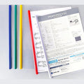 10 Pcs Plastic File Folder with Sliding Bar(10mm) Report Covers, Transparent Resume Presentation File Folders Organizer Binder