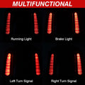 Motorcycle Extended Rear Fender Mudguard with LED Light For Harley Touring Electra Street Glide Road King FLHR FLHTC 1993-2008