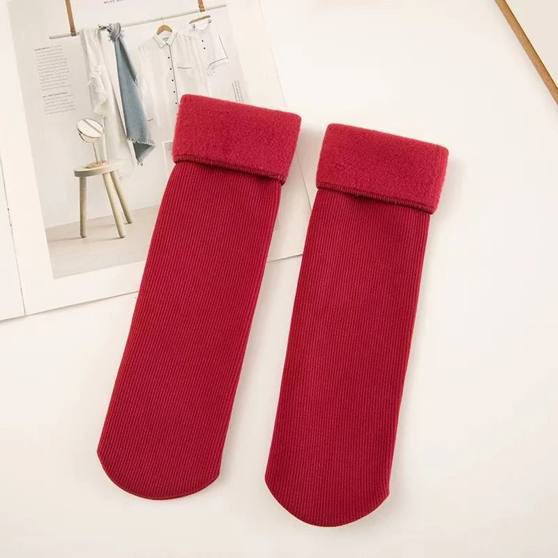 5 Pairs Men's Thick Warm Snow Hiking Socks For Cold | SAMAG