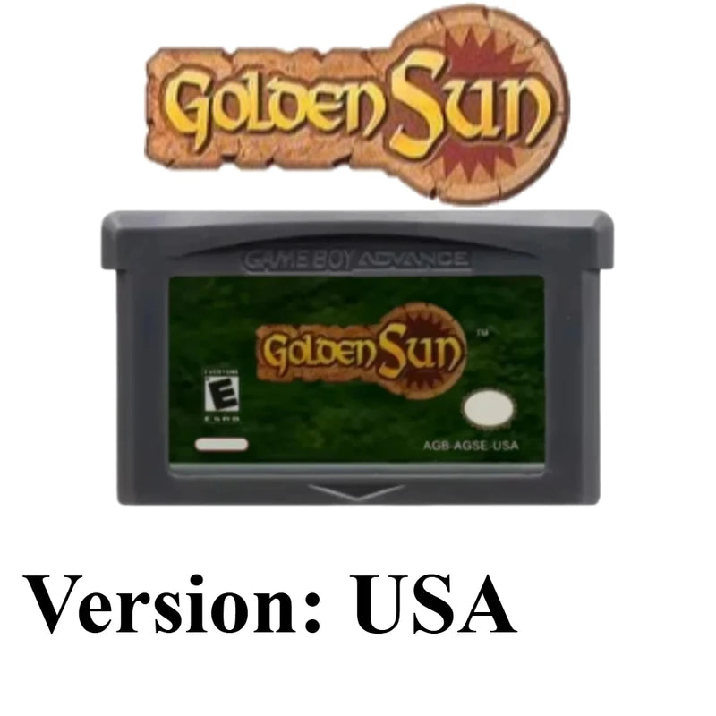 USA/EUR Golden Sun: The Lost Age GBA Game Cartridge 4 Styles Advance GBA SP DS Classic JRPG Retro Video Game Collection Gift