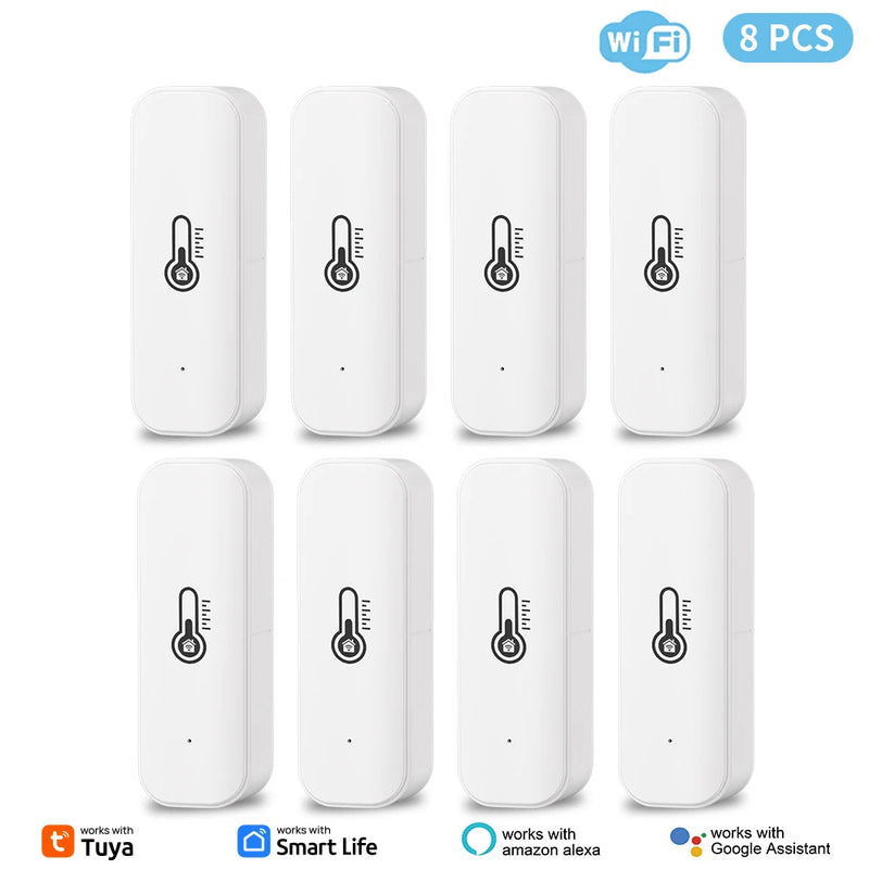 Tuya WiFi Temperature Humidity Sensor Smart Life Remote Monitor For Smart Home Work with Alexa Google Assistant